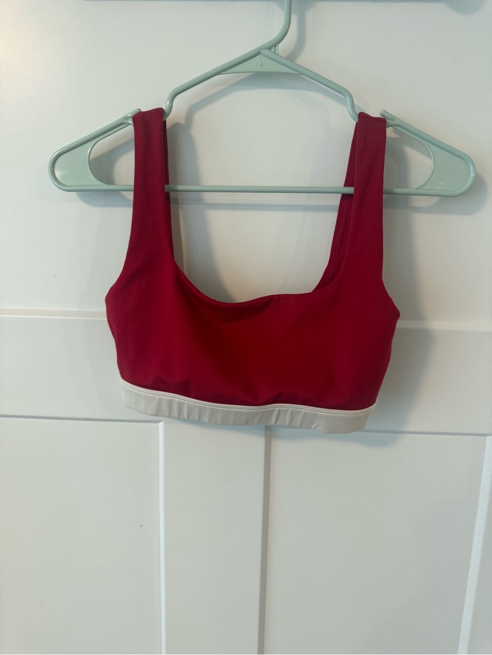 Pac Red Sports Bra with Cream Band size XS like new